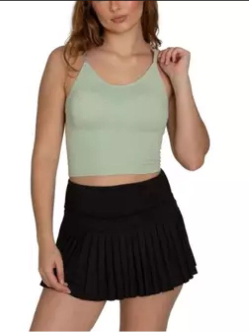 Gold Hinge Black Tennis Pleated Skort Size S